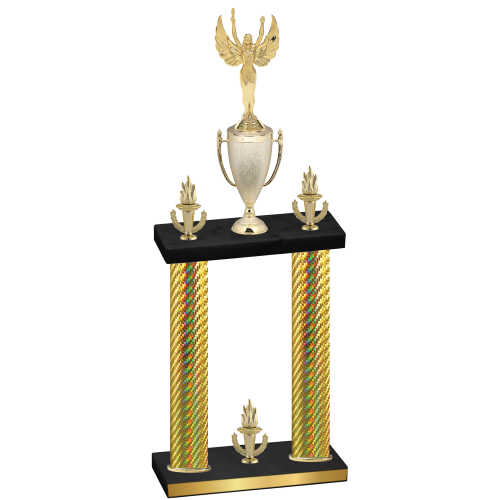 Double Gold Carbon Fiber Victory Victory Trophy