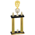 Double Gold Carbon Fiber Year Pickleball Trophy