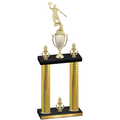 Double Gold Carbon Fiber Victory Basketball Trophy
