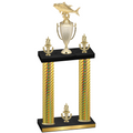 Double Gold Carbon Fiber Victory Fishing Trophy