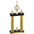 Double Gold Carbon Fiber Victory Chess Trophy