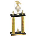Double Gold Carbon Fiber Victory Fishing Trophy