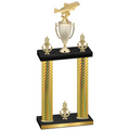Double Gold Carbon Fiber Victory Fishing Trophy