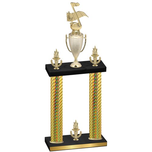 Double Gold Carbon Fiber Victory Music Trophy