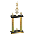 Double Gold Carbon Fiber Victory Golf Trophy