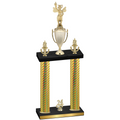 Double Gold Carbon Fiber Year Academics Trophy