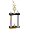 Double Silver Glacier Victory Football Trophy