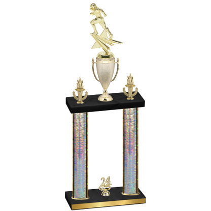 Double Silver Glacier Year Football Trophy