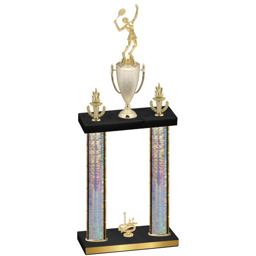 Double Silver Glacier First Place Tennis Trophy