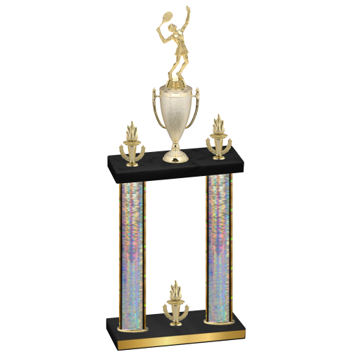 Double Silver Glacier Victory Tennis Trophy