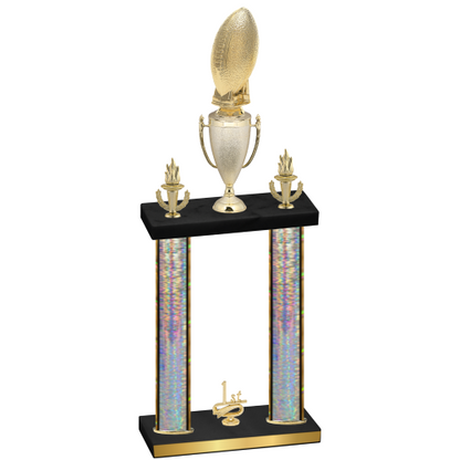 Double Silver Glacier First Place Football Trophy