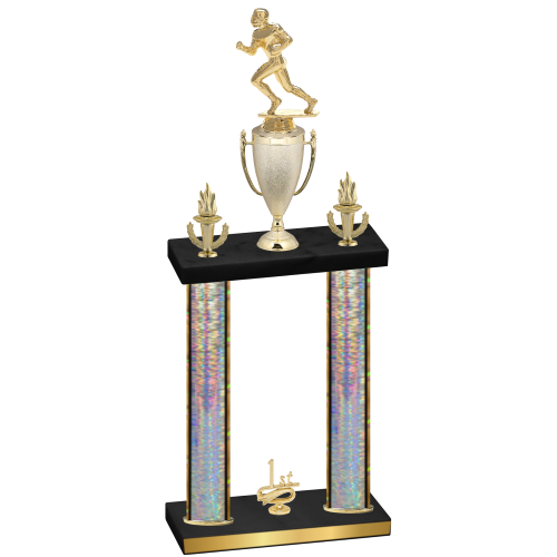 Double Silver Glacier First Place Football Trophy