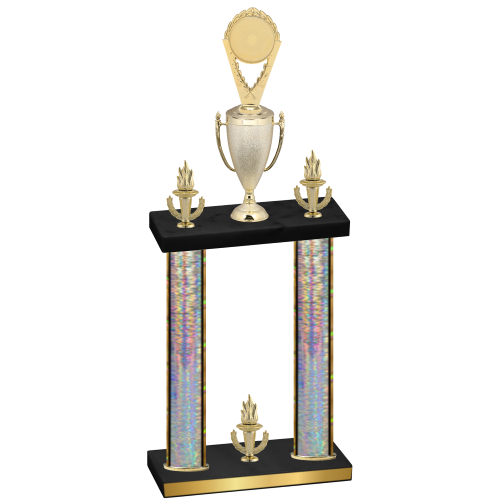 Double Silver Glacier Victory Insert Trophy
