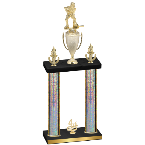 Double Silver Glacier Fourth Place Hockey Trophy