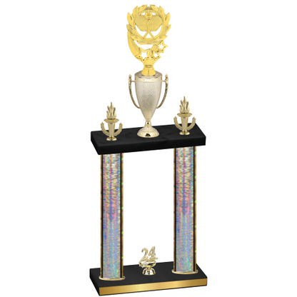 Double Silver Glacier Year Pickleball Trophy