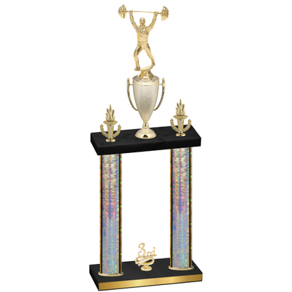 Double Silver Glacier Third Place Weights Trophy