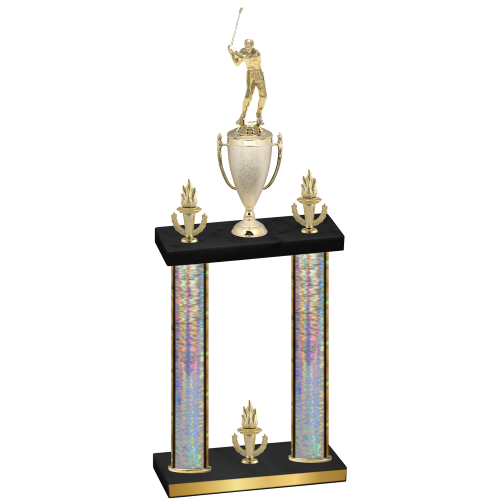 Double Silver Glacier Victory Golf Trophy