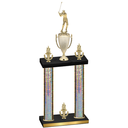 Double Silver Glacier Victory Golf Trophy