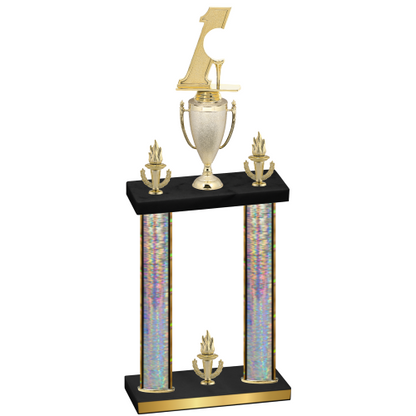 Double Silver Glacier Victory Golf Trophy