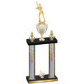Double Silver Glacier Third Place Softball Trophy