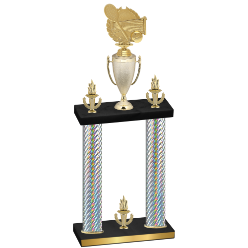 Double Silver Carbon Fiber Victory Tennis Trophy