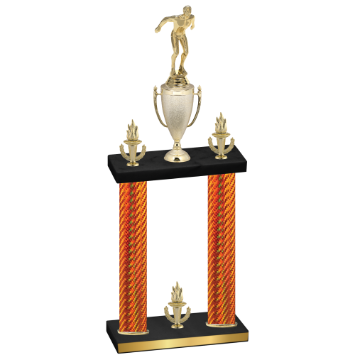 Double Orange Carbon Fiber Victory Swimming Trophy