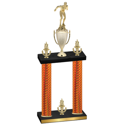 Double Orange Carbon Fiber Victory Swimming Trophy