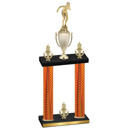 Double Orange Carbon Fiber Victory Tennis Trophy