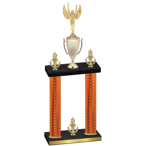 Double Orange Carbon Fiber Victory Victory Trophy