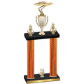 Double Orange Carbon Fiber Year Cars Trophy