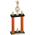 Double Orange Carbon Fiber Victory Holiday Trophy