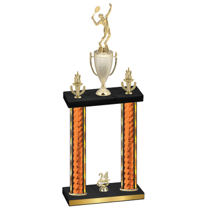 Double Orange Glacier Year Tennis Trophy