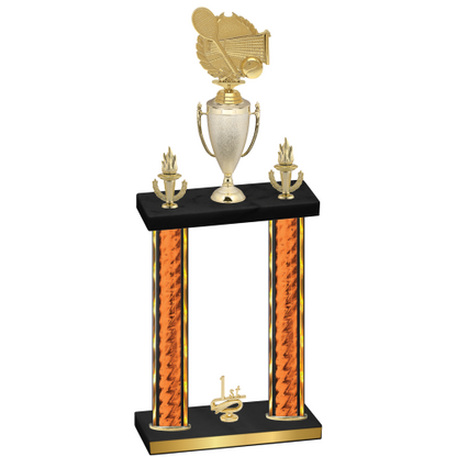 Double Orange Glacier First Place Tennis Trophy