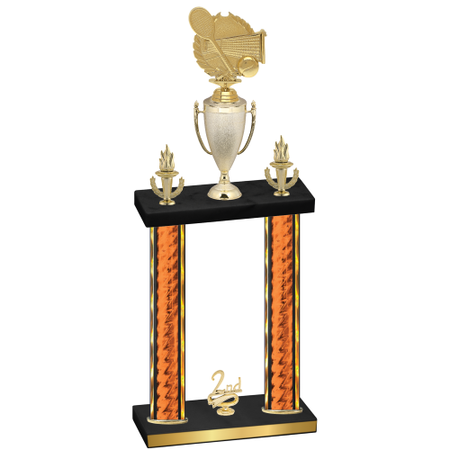 Double Orange Glacier Second Place Tennis Trophy