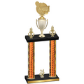 Double Orange Glacier Year Tennis Trophy