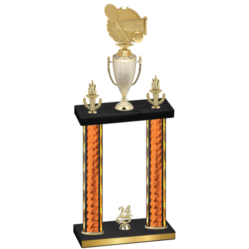 Double Orange Glacier Year Tennis Trophy