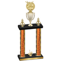 Double Orange Glacier First Place Bowling Trophy
