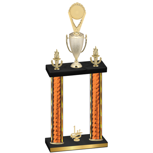 Double Orange Glacier First Place Insert Trophy