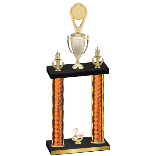 Double Orange Glacier Second Place Insert Trophy