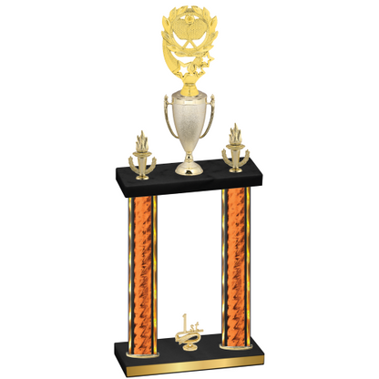 Double Orange Glacier First Place Pickleball Trophy