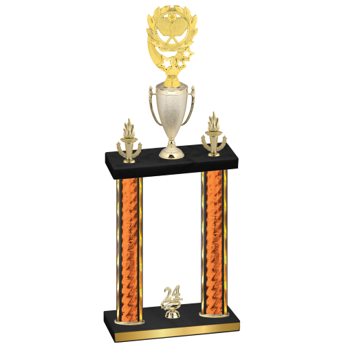 Double Orange Glacier Year Pickleball Trophy