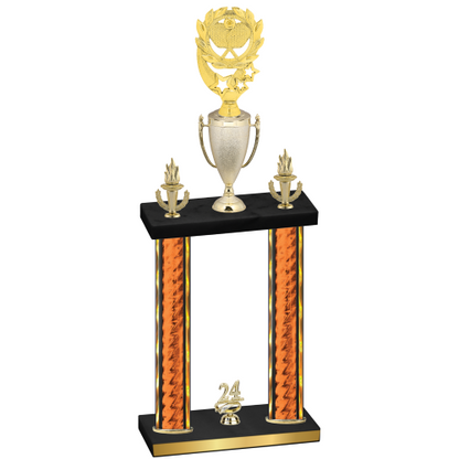 Double Orange Glacier Year Pickleball Trophy