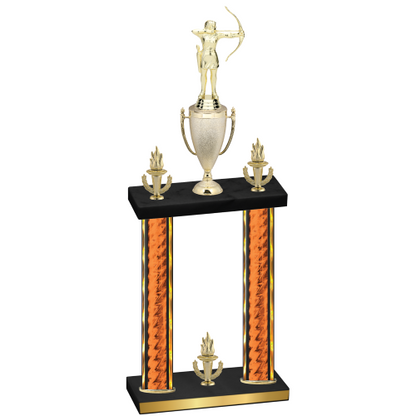 Double Orange Glacier Victory Archery Trophy