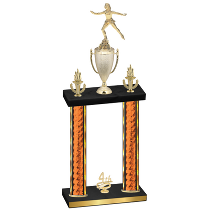 Double Orange Glacier Fourth Place Skater Trophy