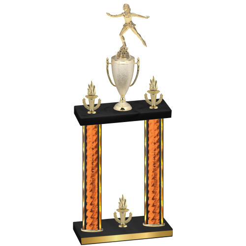 Double Orange Glacier Victory Skater Trophy