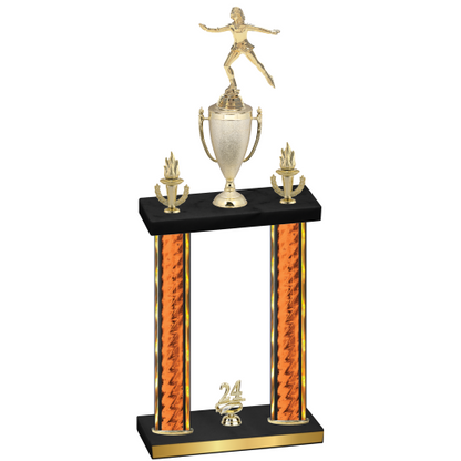 Double Orange Glacier Year Skater Trophy