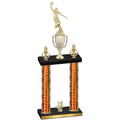 Double Orange Glacier Year Basketball Trophy