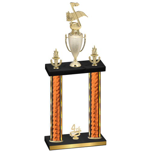 Double Orange Glacier Fourth Place Music Trophy