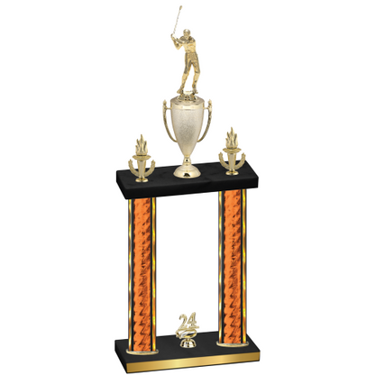 Double Orange Glacier Year Golf Trophy