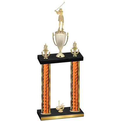 Double Orange Glacier First Place Golf Trophy